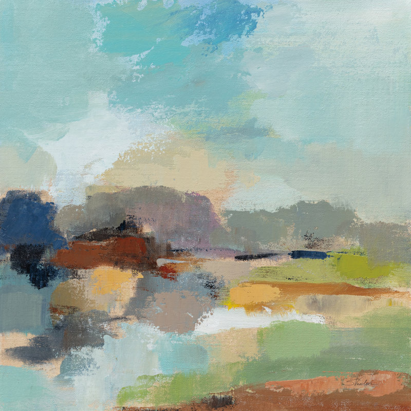 «Sandy Road II» par Silvia Vassileva, reproduction sur toile tendue, H 36 po x l 36 po