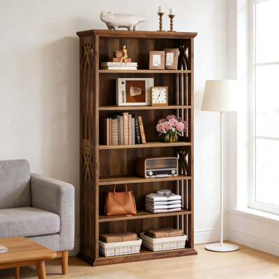 Storage Cabinet,Farmhouse Style Display Shelves,Spacious Bookshelf