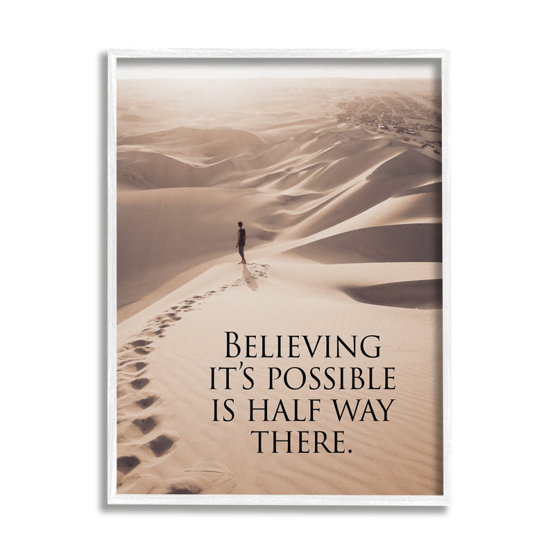 Believe It's Possible Motivational Landscape Canvas Print
