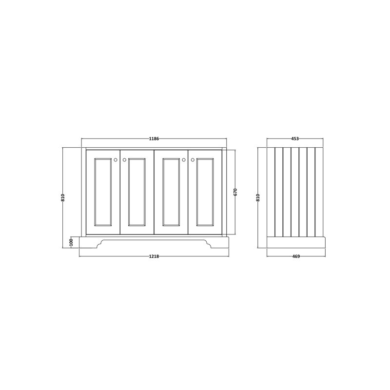 Bayswater Single Bathroom Vanity with Basin