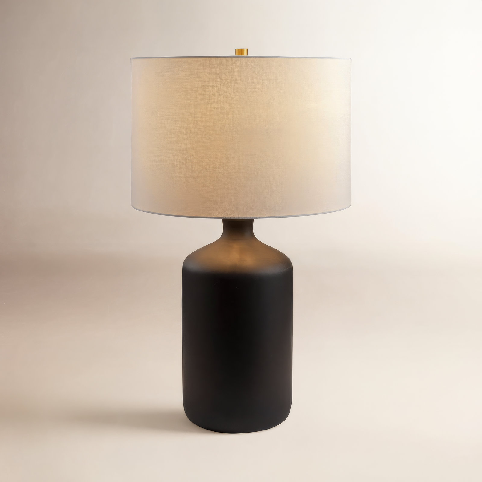Ivor Ceramic Table Lamp, Black