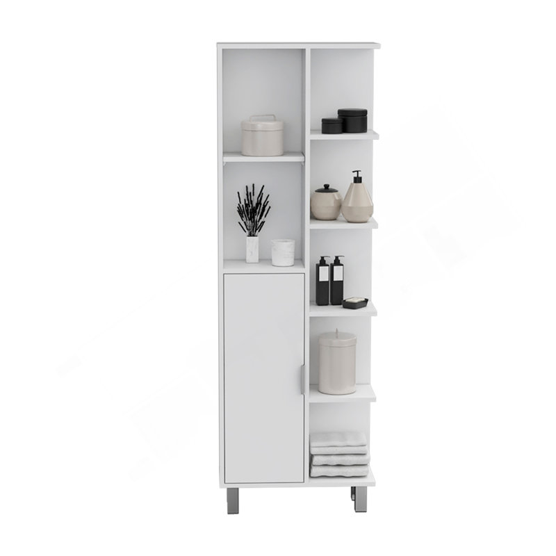 Linen Cabinet Derby, Bathroom, White, White