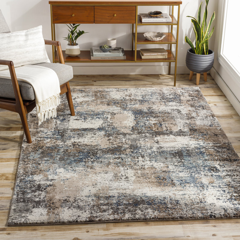 Brod Abstract Indoor Rug, Rectangle 7'10" x 10'