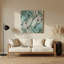 Biomorphic Abstraction 30, art mural vert en métal