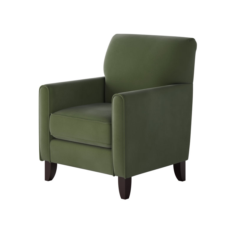 Aravis Upholstered Armchair, Forrest Green Polyester Blend