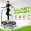 Trampoline 40 po avec poignée, rebord silencieux, cadre en acier pliable