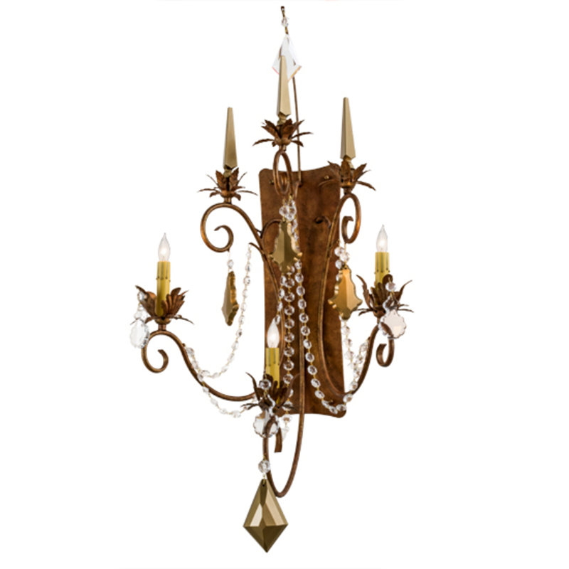 Chaudhry Steel Candle Wall Light
