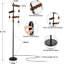 Lampe sur pied (bois naturel + caramel)