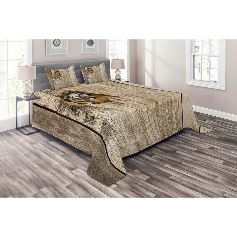 Eclectic Polyester Coverlet, King Bedspread + 2 Shams