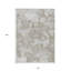 Tapis extérieur lavable abstrait taupe et brun 10 pi x 14 pi