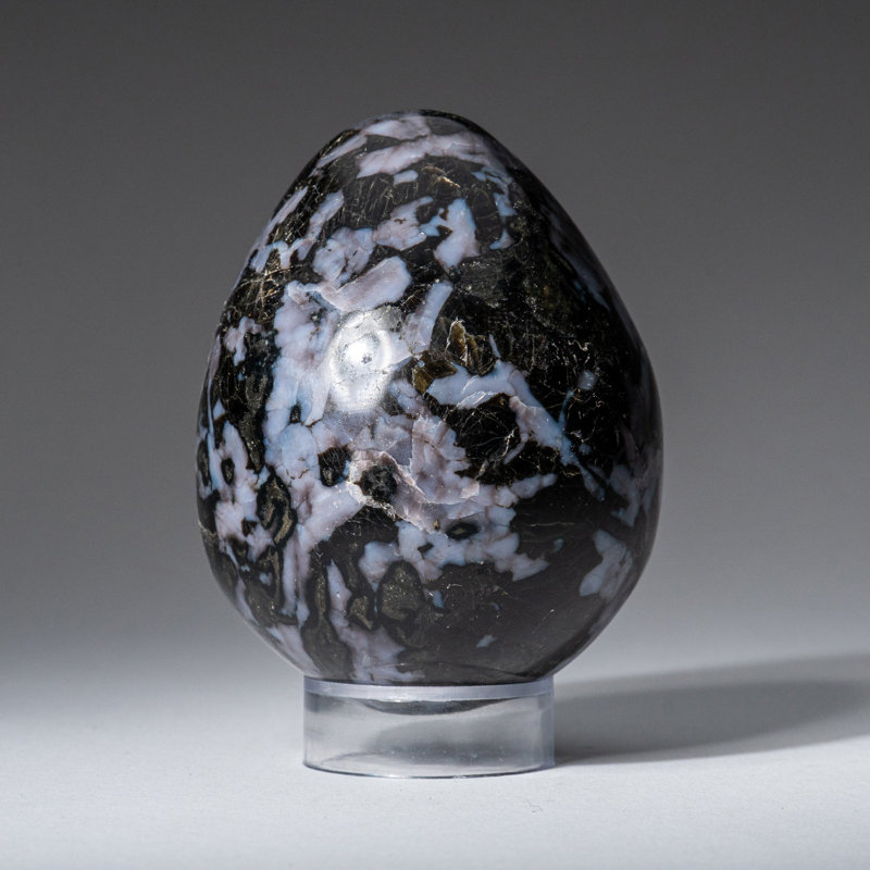 Genuine Polished Indigo Gabbro (3") Egg from Madagascar