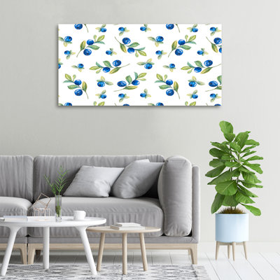 Blueberries - Wrapped Canvas Print