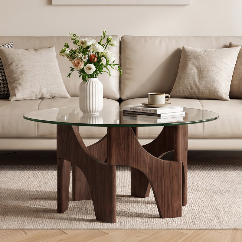 End Table, Clear / Brown, Clear, Brown