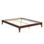 Structure de lit plateforme en bois de bambou sec de 12 po avec litière en bois massif et support en métal, aucun sommier requis, assemblage facile-142460177-142460182