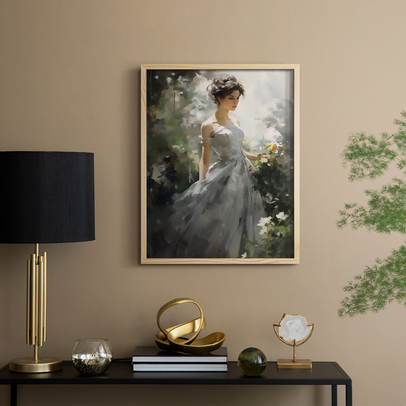 Reproduction encadrée WOMEN Series DLXV - bois massif, H 21 po x l 17 po