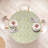 Union Rustic Botanical Fitted Round Tablecloth Khaki Pale Green-2091212382