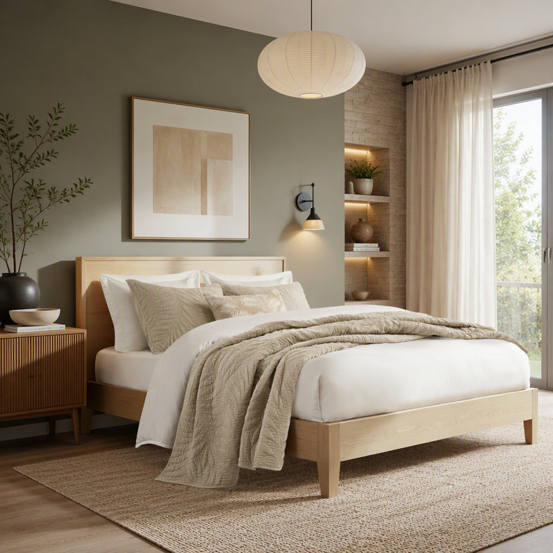 Ensemble de courtepointe 3 pièces en coton et lin, format King, 274 x 234 cm (108 x 92 pouces), avec 2 taies d'oreiller, Lin