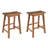 Counter Height Dining Stools - Rustic , Small Area Centered, Walnut  2 Rustic, Fits Places
