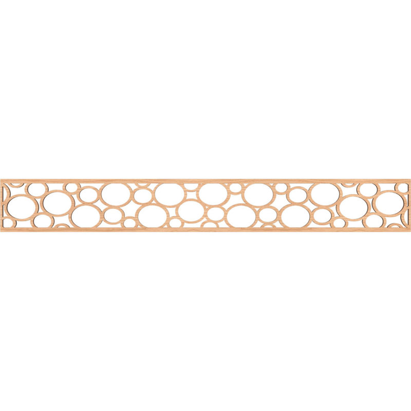Moulure de chantournage, H 6 po x l 46,5 po x P 0,25 po, Noyer blanc