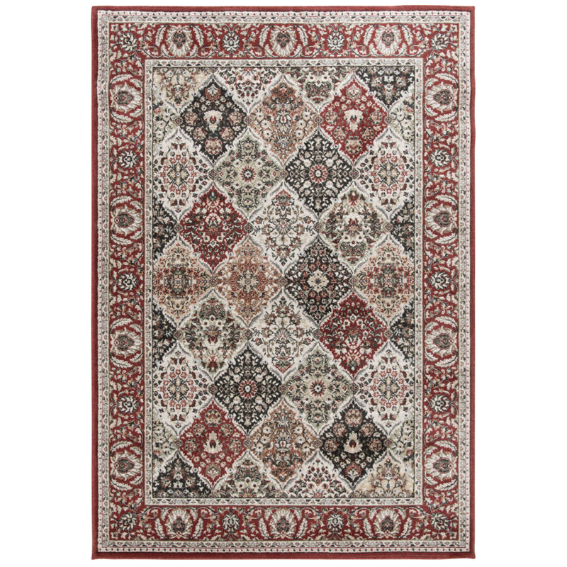 Lochlan Traditional Woven Indoor Area Rug and Runners!, 26"x25', Multi-Colored Red