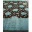 Tapis unique brun / bleu 12 pi x 15 pi 4 po Zartasha