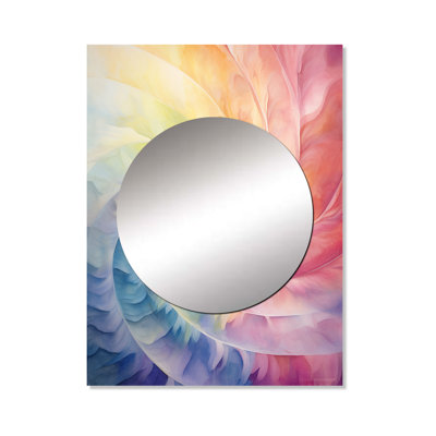 Raimbow Serenade Of Spirals - Abstract Spirals Mirror Wall Decor MTMIR106190