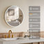 Bresemen Acrylic Round Bathroom Mirror with Led Lights - Anti-fog Wall Mounted -50/60cm-1536944299
