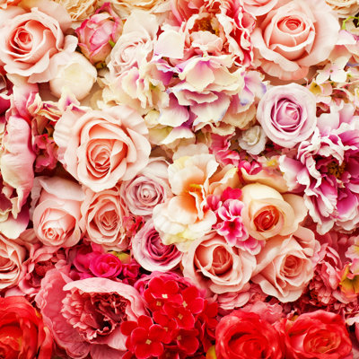 Rose Background - Wrapped Canvas Print