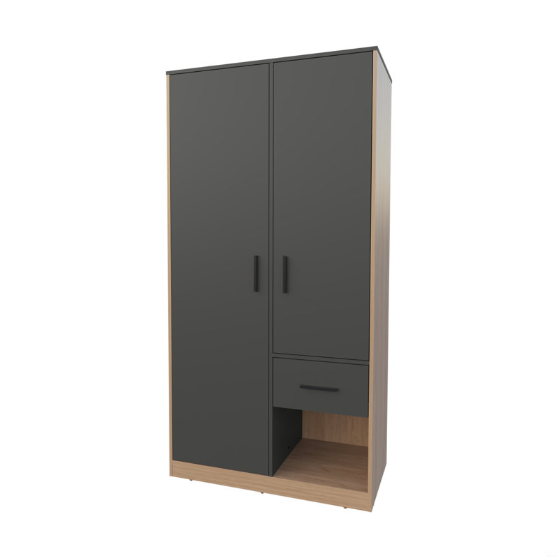 Garde-robe 2 tiroirs 1 porte
