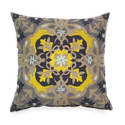 Santiago Floral Microsuede Reversible Throw Pillow