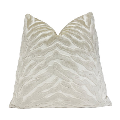 Velvet Zebra Throw Pillow Cover