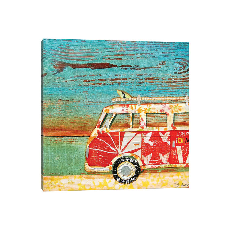 Santa Cruise 1 Piece Wrapped Canvas Painting, 45.72 cm H x 45.72 cm W x 1.91 cm D