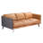 Nicola 83" Leather Sofa