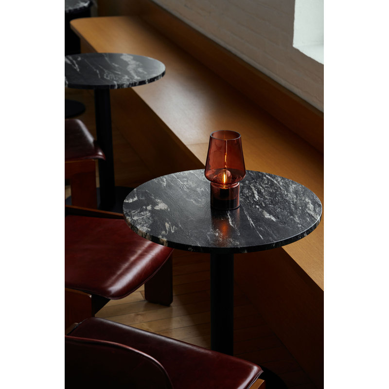 Portable Glass Mushroom Lamp, Amber