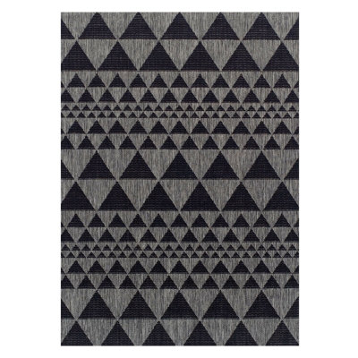 Laclede Rectangle Geometric Dhurrie Washable