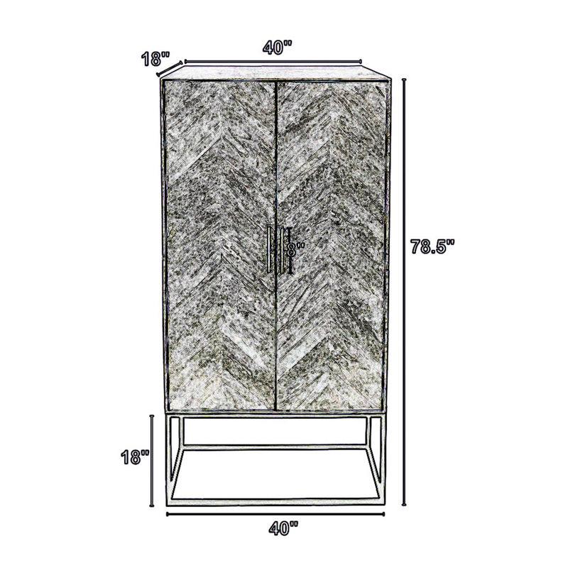 Armoire en bois massif