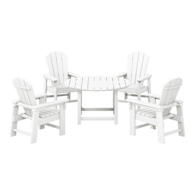 Laguna Kids Adirondack 5-Piece Round Table Dining Set