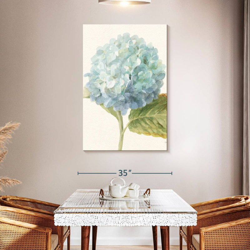 Harnek Floursack Florals Blue Hydrangea, 48" H x 32" W