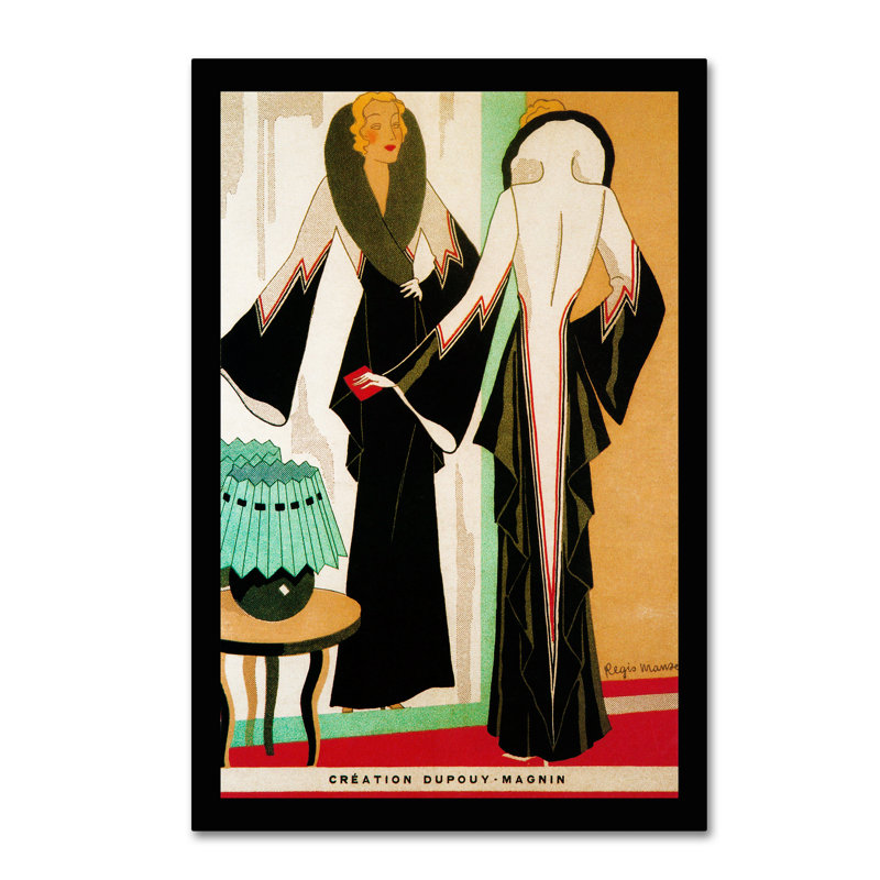 « déco mode 1932 », reproduction d’impression sur toile tendue, H 19 po x l 12 po