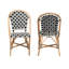 Ensemble de chaises bistro 2 pièces Modern French Modern