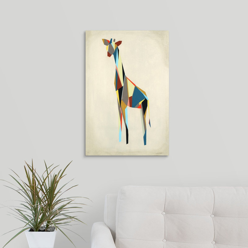 « tip toe zoo ii », peinture sur toile, H 24 po x l 16 po x p 1,25 po, Toile tendue