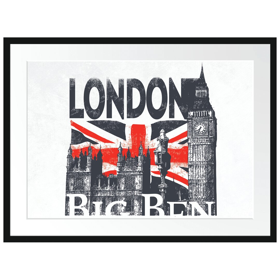 Gerahmtes Poster The Big Ben Light