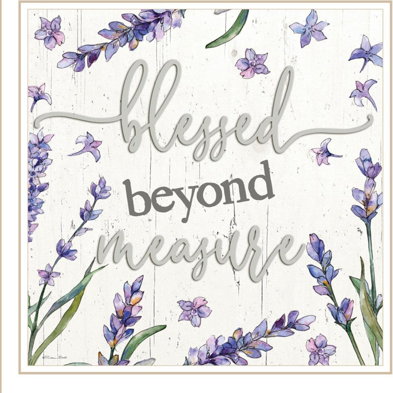 «Blessed Beyond Mesure», impression murale encadrée