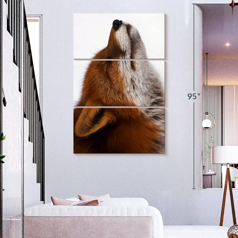 Brampt Red Fox Daydreaming, 38" H x 24" W
