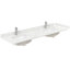 Meuble-lavabo double 72 po avec plateau en quartz et miroirs 24 po Sheffield-100481440-100500547