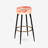 Ensemble de 2 tabourets de bar rose et corail Wave Horizon