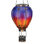 Lanterne ballon à air chaud solaire suspendue 23,5 "avec panneaux de verre et cadre en métal