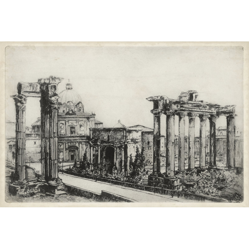 Scenes In Roma - Wrapped Canvas Painting, 51cm H x 76cm W x 3.8cm D