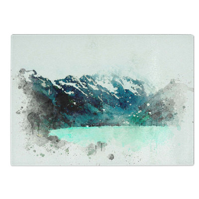 Tempered Glass Aoraki Mount Cook in New Zealnd Chopping Board
