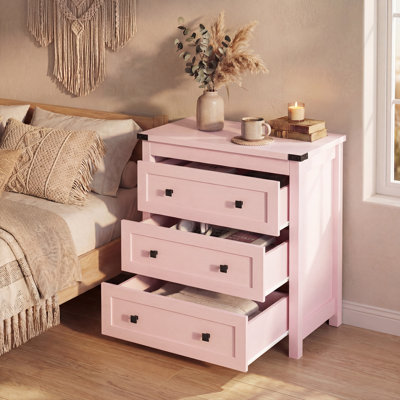 Commode moderne à 3 tiroirs l 26,46 po Feaman